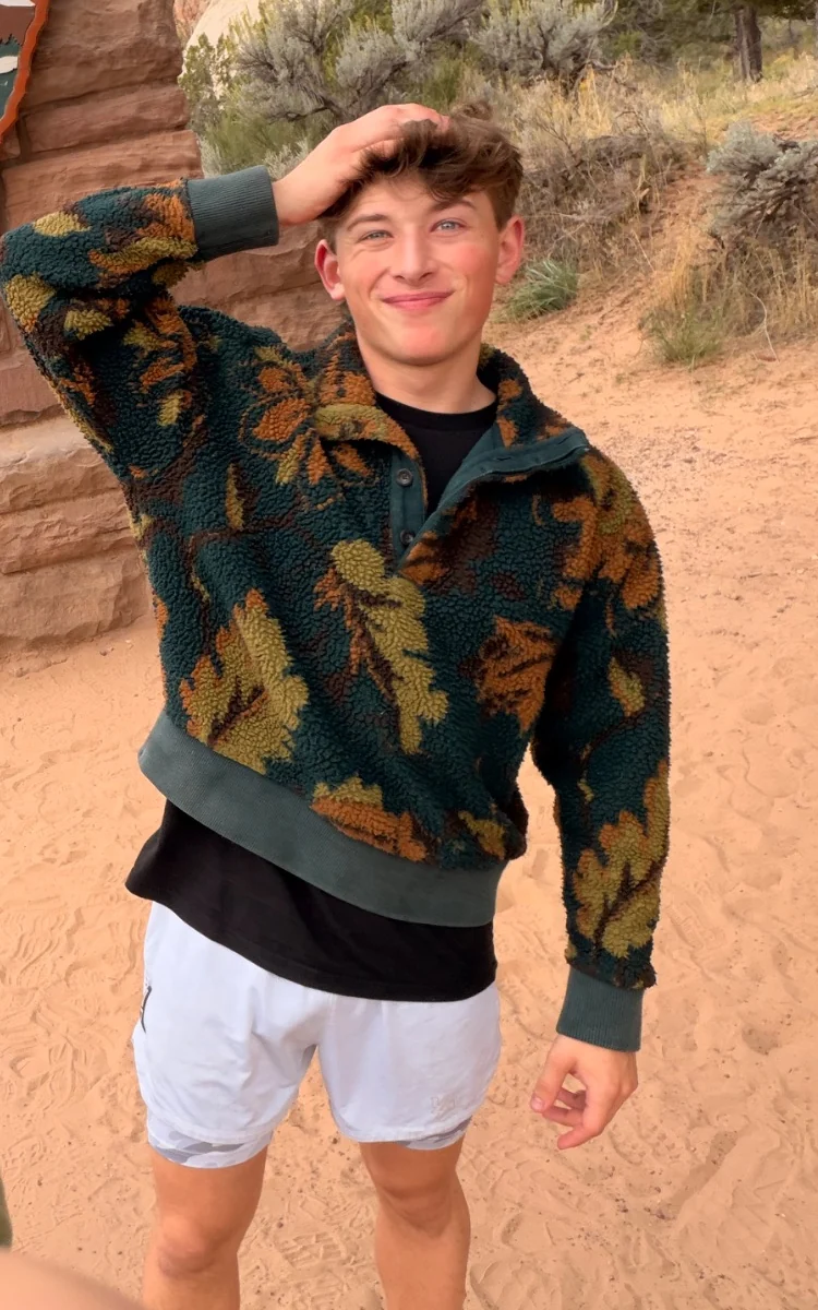 Benji smiling during a trip to Zion National Park